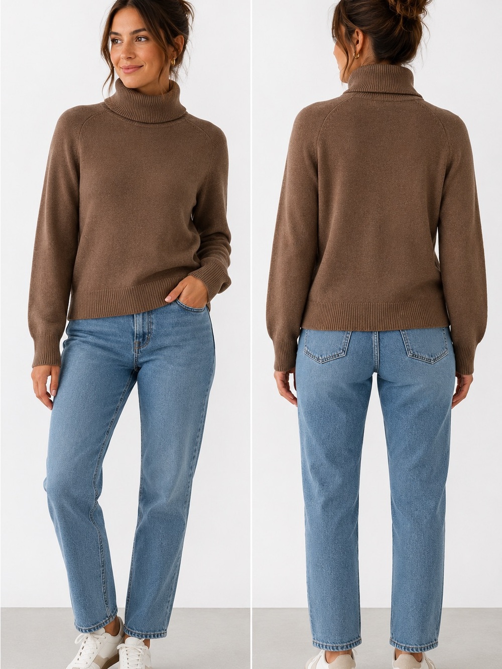 Banana Republic Chocolate Brown Turtleneck Sweater